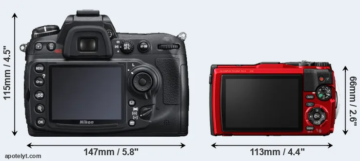 Comparison D300S or TG-6 rear