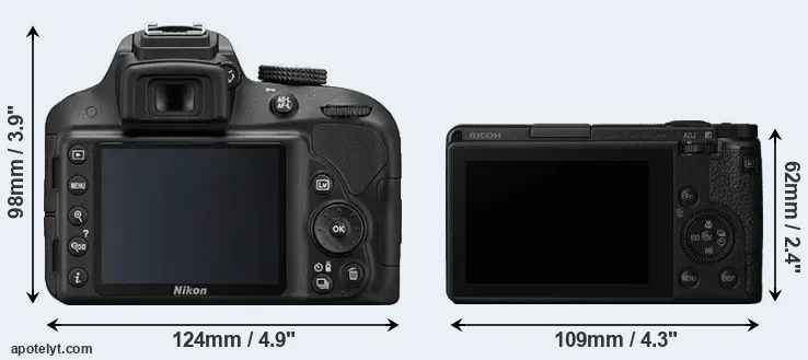 Comparison D3300 or GR III rear