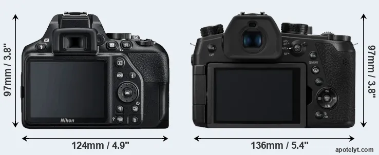 Comparison D3500 or FZ1000 II rear