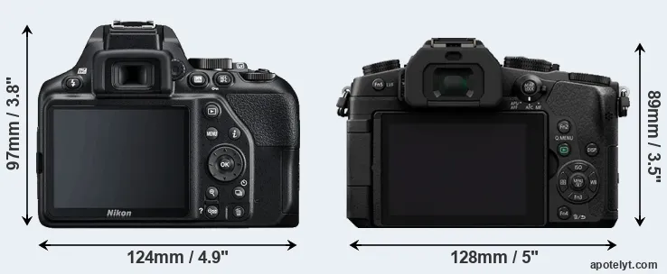 Comparison D3500 or G80 rear