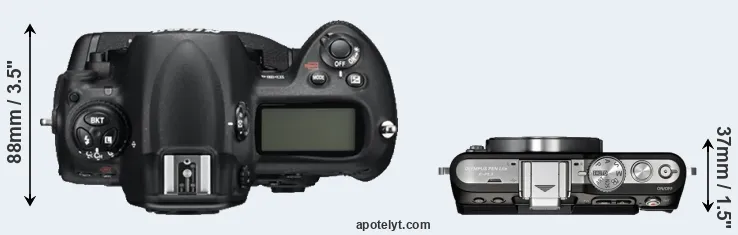 Compare D3S versus E-PL3 top