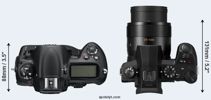 Compare D3S versus FZ1000 II top
