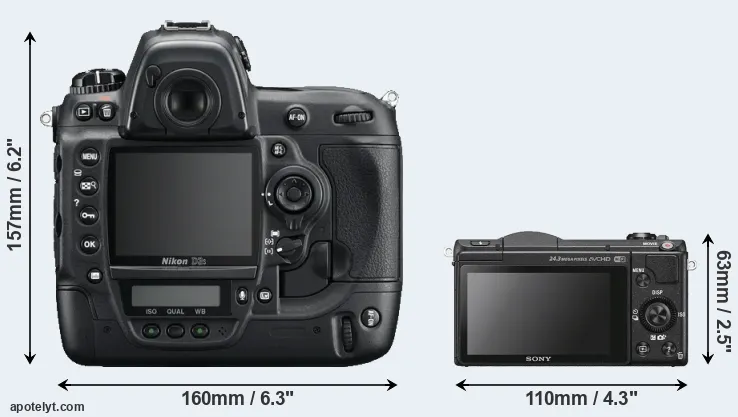Comparison D3S or A5100 rear
