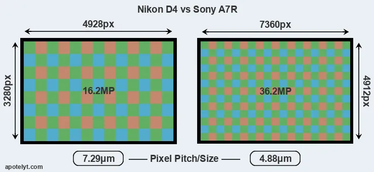 D4 versus A7R MP