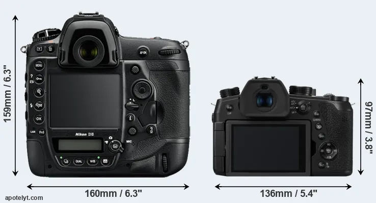 Comparison D5 or FZ1000 II rear
