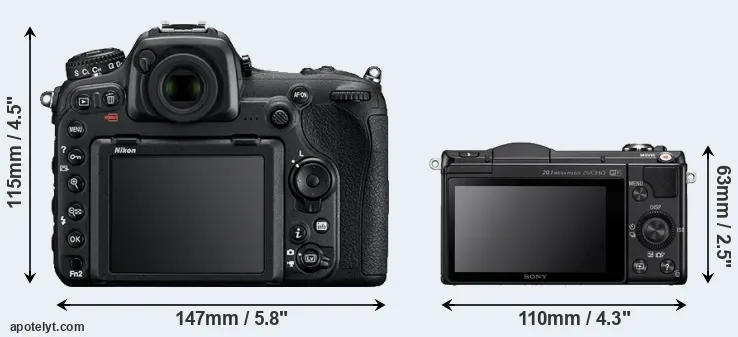 Comparison D500 or A5000 rear