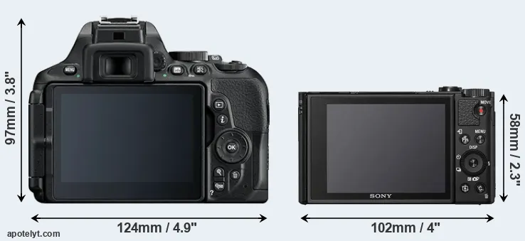 Comparison D5600 or HX95 rear
