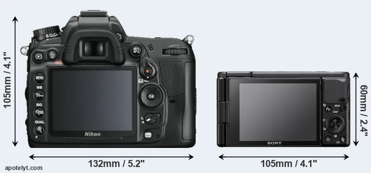 Comparison D7000 or ZV-1 rear