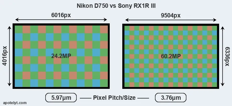 D750 versus RX1R III MP