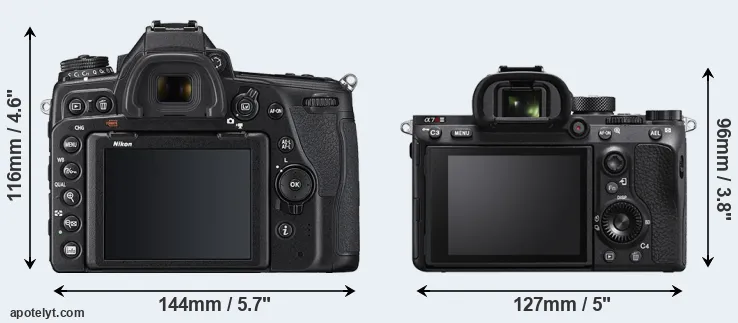 Comparison D780 or A7R IIIA rear