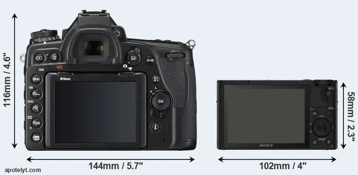 Comparison D780 or RX100 rear