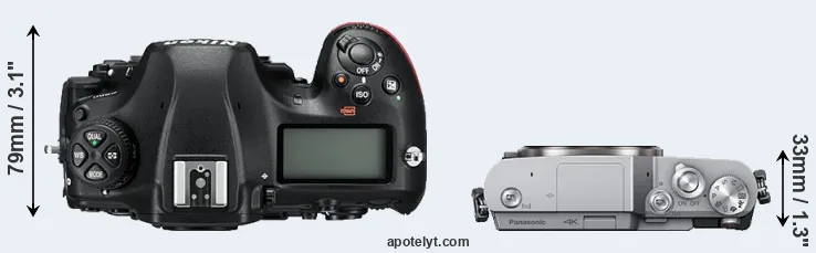 Compare D850 versus GX800 top