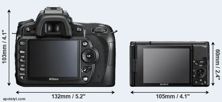 Comparison D90 or ZV-1 rear