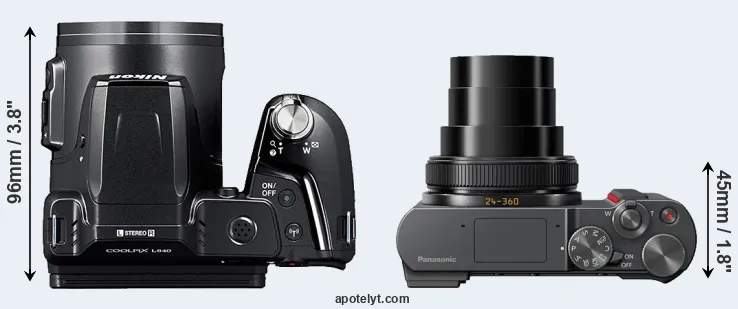 Compare L840 versus TZ200 top