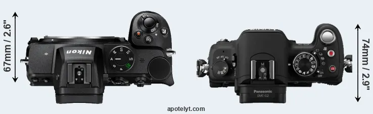 Compare Z5 versus G2 top