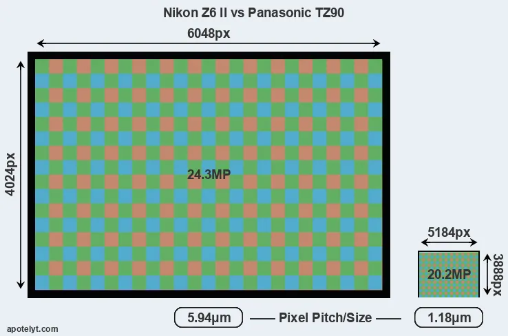 Z6 II versus TZ90 MP
