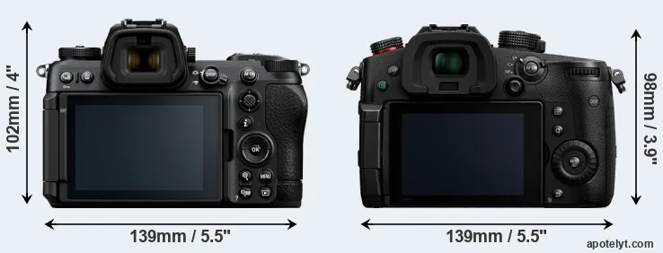 Comparison Z6 III or GH5 II rear