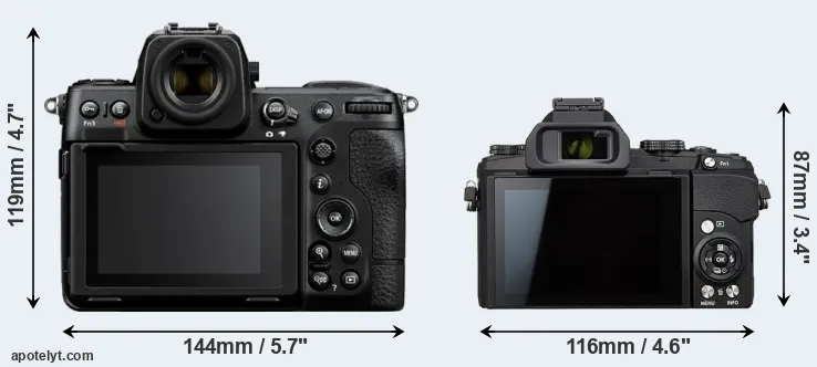 Comparison Z8 or Stylus 1s rear