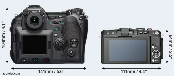 Comparison E-1 or E-PL6 rear