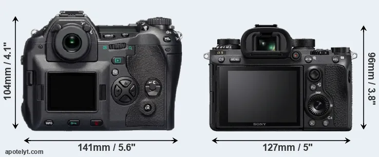 Comparison E-1 or A9 rear