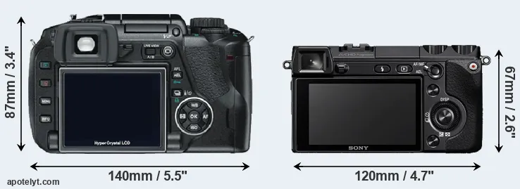 Comparison E-330 or NEX-7 rear