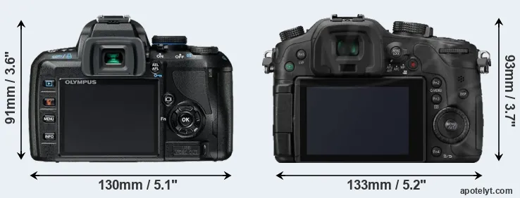 Comparison E-420 or GH3 rear