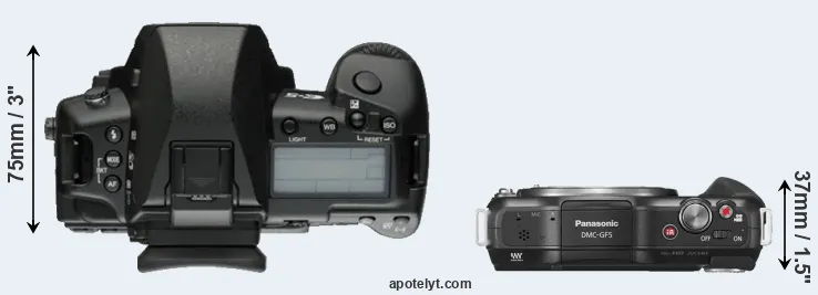 Compare E-5 versus GF5 top