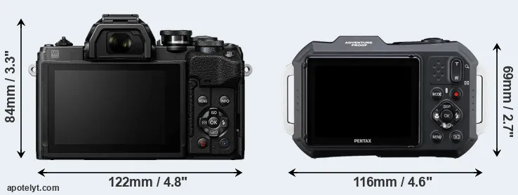 Comparison E-M10 IV or WG-1000 rear