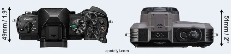 Compare E-M10 IV versus WG-1000 top