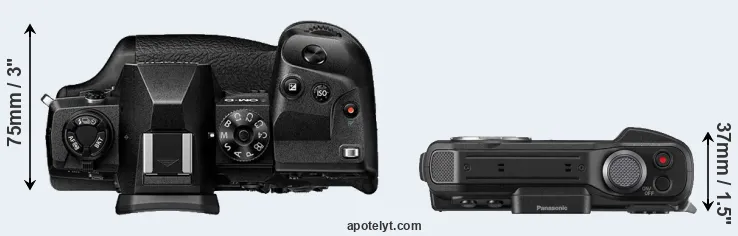 Compare E-M1X versus FT7 top