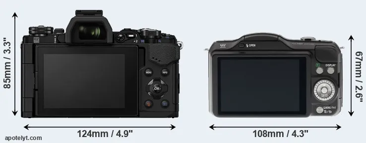Comparison E-M5 II or GF5 rear