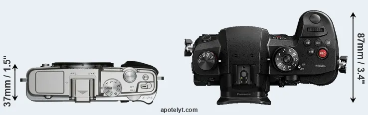 Compare E-P5 versus GH5s top
