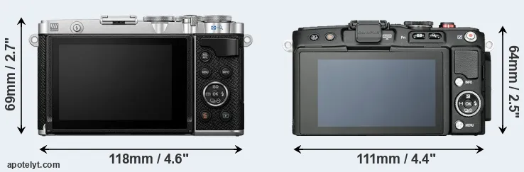 Comparison E-P7 or E-PL6 rear