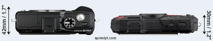 Compare E-PL2 versus WG-60 top