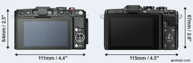 Comparison E-PL6 or E-PL7 rear