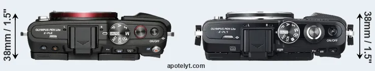 Compare E-PL6 versus E-PL7 top