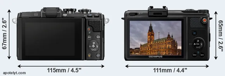 Comparison E-PL7 or XZ-1 rear