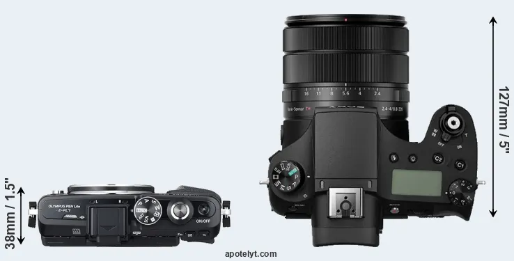 Compare E-PL7 versus RX10 III top
