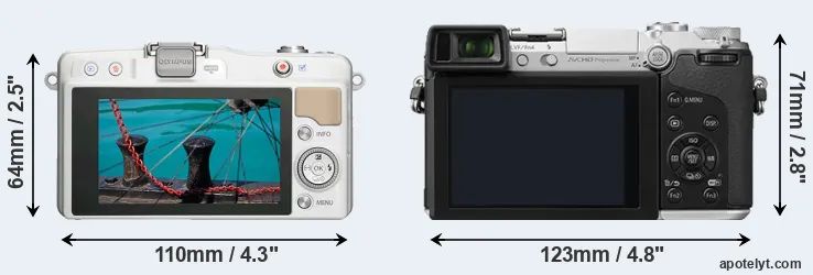 Comparison E-PM2 or GX7 rear