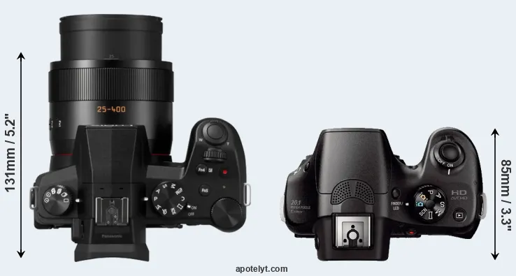 Compare FZ1000 II versus A3000 top