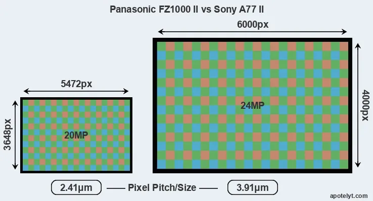 FZ1000 II versus A77 II MP