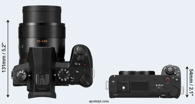 Compare FZ1000 II versus ZV-E1 top