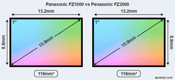 Panasonic FZ1000 and Panasonic FZ2000 sensor measures