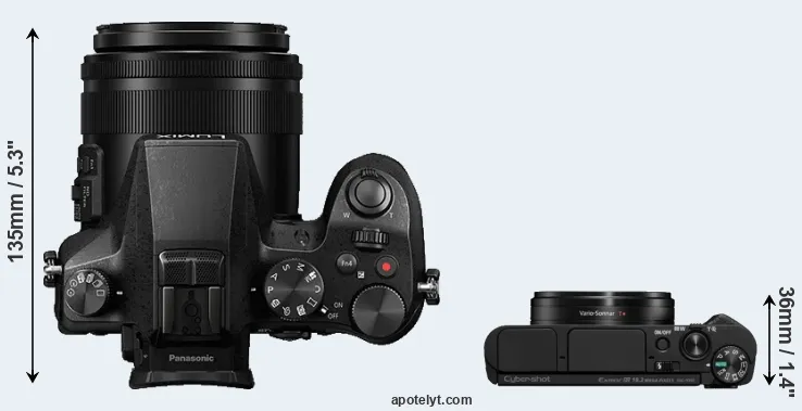 Compare FZ2500 versus HX95 top