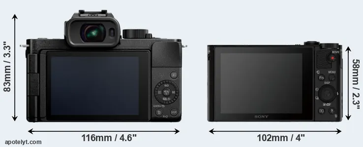 Comparison G110 or HX90V rear