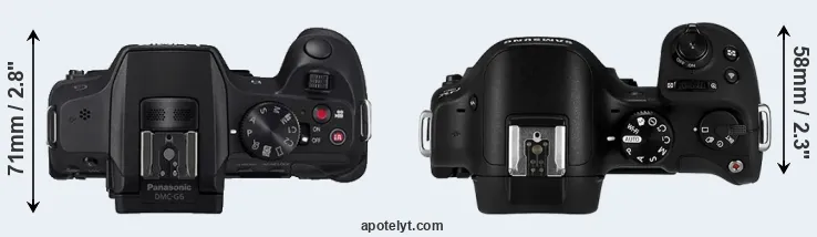 Compare G6 versus NX30 top