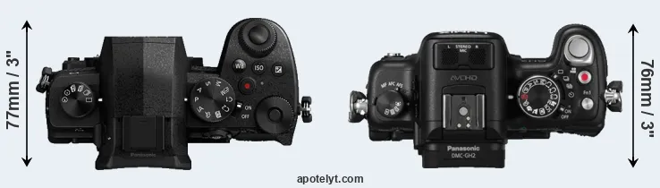 Compare G90 versus GH2 top