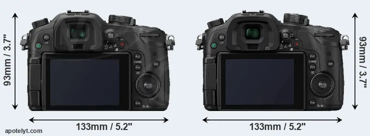 Comparison GH3 or GH4 rear