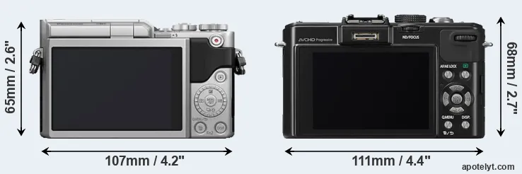 Comparison GX850 or LX7 rear
