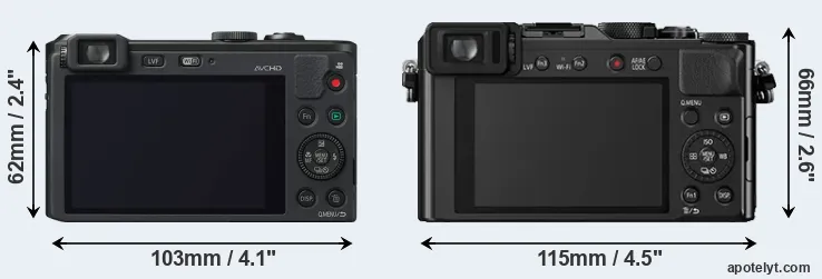 Comparison LF1 or LX100 rear